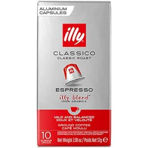 Illy Espresso Single Serve Coffee Compatible Capsules, 100% Arabica Bean Signature Italian Blend, for $9