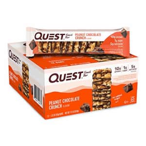 Quest Nutrition Peanut Chocolate Crunch Snack Bar, High Protein, Low Carb, Gluten Free, Keto for $18