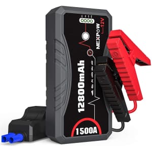 Nexpow 12V 1,500A Portable Car Jump Starter for $60 Nexpow 12V 1,500A Portable Car Jump Starter for $60