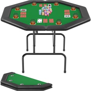 Annzoe 51" 8-Player Poker Table for $136