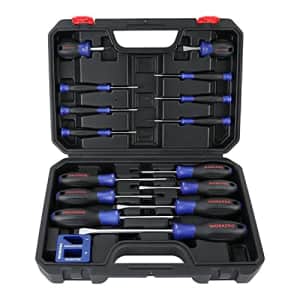 WORKPRO Magnetic Screwdriver Set, 16-Piece Torx Slotted Phillips Precision Screwdrivers with for $19