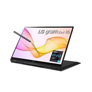 LG Gram 16T90P - 16" WQXGA (2560x1600) 2-in-1 Lightweight Touch Display Laptop, Intel evo with 11th for $1,660