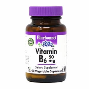 Bluebonnet Nutrition Vitamin B6 Vegetable Capsules, 50 mg, for Cardiovascular and Nervous System for $13