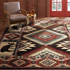 Home Dynamix Buffalo Southwest Rustic Area Rug, Brown/Red, 5'2"x7'2", Rectangular for $52 Home Dynamix Buffalo Southwest Rustic Area Rug, Brown/Red, 5'2"x7'2", Rectangular for $52