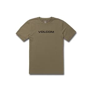 Volcom Men's Eurostyle Tech Short Sleeve Quick Drying T-Shirt, Military, Large for $16