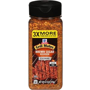 McCormick Grill Mates Brown Sugar Bourbon Seasoning 9.75-oz Bottle for $3.88 via Sub. & Save McCormick Grill Mates Brown Sugar Bourbon Seasoning 9.75-oz Bottle for $3.88 via Sub. & Save
