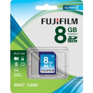 Fujifilm 8 GB SDHC Class 4 Flash Memory Card for $20