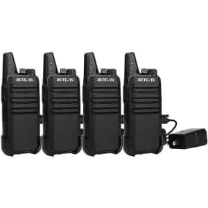 Retevis RT22 2-Way Radio 4-Pack for $60
