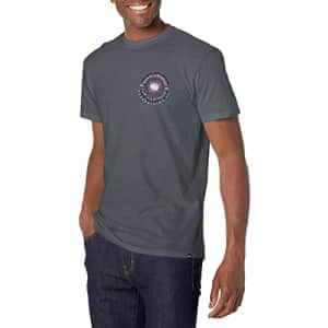Quiksilver Men's Field Trip Short Sleeve Tee Shirt, Iron GATE, Small for $23