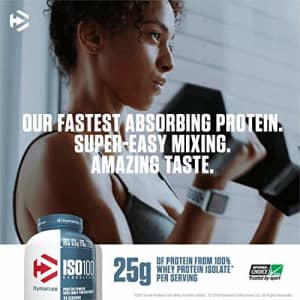 Dymatize ISO100 Hydrolyzed Protein Powder, 100% Whey Isolate Protein, 25g of Protein, 5.5g BCAAs, for $75 Dymatize ISO100 Hydrolyzed Protein Powder, 100% Whey Isolate Protein, 25g of Protein, 5.5g BCAAs, for $75