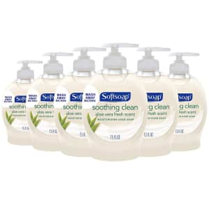 Softsoap Moisturizing 7.5-oz. Liquid Hand Soap 6-Pack for $4.14 w/ Sub & Save Softsoap Moisturizing 7.5-oz. Liquid Hand Soap 6-Pack for $4.14 w/ Sub & Save