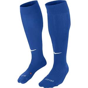 Nike Classic II Cushion Over-the-Calf Soccer Football Socks (XS, Royal blue) for $17 Nike Classic II Cushion Over-the-Calf Soccer Football Socks (XS, Royal blue) for $17