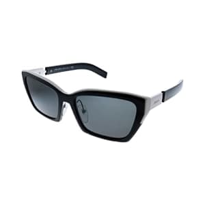 Prada PR 14XS 02C5S0 Black Plastic Cat-Eye Sunglasses Grey Lens for $189