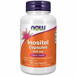 Now Foods NOW Supplements, Inositol 500 mg, Healthy Membrane Function*, Cellular Health*, 100 Veg Capsules for $9