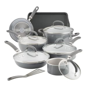 Rachael Ray 13-Piece Aluminum Nonstick Cookware Set for $140 Rachael Ray 13-Piece Aluminum Nonstick Cookware Set for $140
