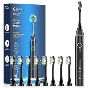 YteaTh Rechargeable Sonic Electric Toothbrush for $12