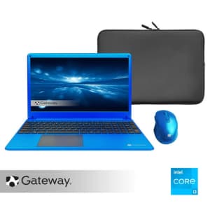 Gateway 11th-Gen. i3 15.6" Ultra Slim Laptop w/ Case & Wireless Mouse for $229