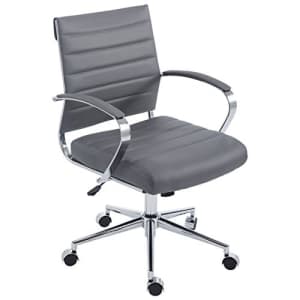 EdgeMod Tremaine Office Chair in Vegan Leather, Grey for $211 EdgeMod Tremaine Office Chair in Vegan Leather, Grey for $211
