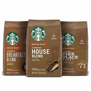Starbucks Medium Roast Ground Coffee Variety Pack 100% Arabica 3 bags (12 oz. each) for $33