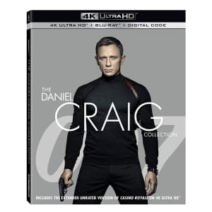 James Bond: The Daniel Craig 4-Film 4K UHD Collection for $30
