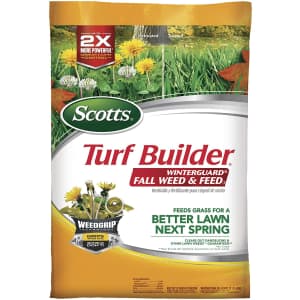 Scotts Turf Builder WinterGuard Fall Weed and Feed 43-lb. Bag for $40 Scotts Turf Builder WinterGuard Fall Weed and Feed 43-lb. Bag for $40