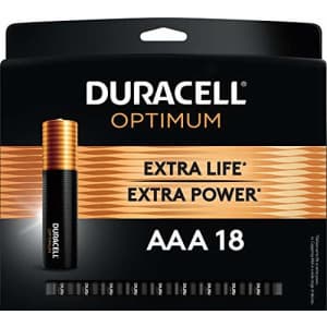 Duracell Optimum AAA Batteries 18-Pack for $16 Duracell Optimum AAA Batteries 18-Pack for $16
