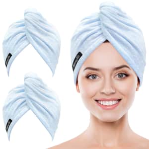 Popchose Microfiber Hair Towel 2-Pack for $4 Popchose Microfiber Hair Towel 2-Pack for $4