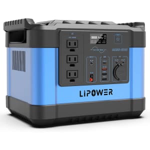 Lipower 1,100W Portable Power Station for $544