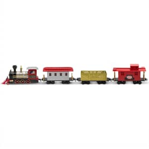 FAO Schwarz 30-Piece Motorized Train Set with Sound for $40 FAO Schwarz 30-Piece Motorized Train Set with Sound for $40