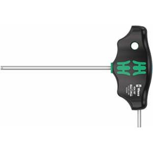 Wera 05023334001 454 HF T-handle hexagon screwdriver Hex-Plus with holding function, 3 x 100 mm for $13