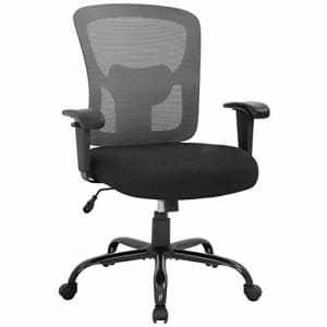 BestOffice Big and Tall Office Chair 400lbs Wide Seat Mesh Desk Chair Rolling Swivel Ergonomic Computer Chair for $176