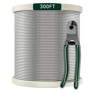 Tgodrvc 300-Foot 1/8" Stainless Steel Cable for $45