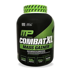 Muscle Pharm MusclePharm Combat XL Mass Gainer Powder, Weight Gainer Protein Powder, Chocolate, 6 Pounds, 8+ for $30 Muscle Pharm MusclePharm Combat XL Mass Gainer Powder, Weight Gainer Protein Powder, Chocolate, 6 Pounds, 8+ for $30