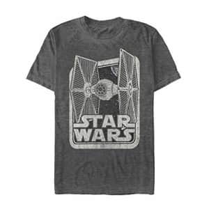 STAR WARS Men's T-Shirt, Black Heather, XXX-Large for $26 STAR WARS Men's T-Shirt, Black Heather, XXX-Large for $26