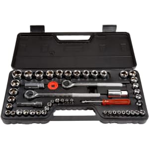 Stalwart 52-Piece SAE and Metric Drive Socket Set for $18 Stalwart 52-Piece SAE and Metric Drive Socket Set for $18