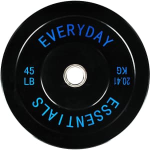 Everyday Essentials Color Coded Olympic Bumper Plate Weight Plate for $68