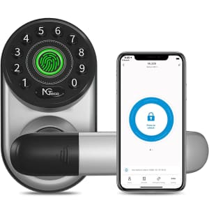 NGTeco Keyless Entry Door Lock with Fingerprint Sensor for $63