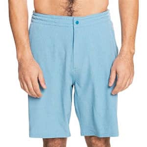 Quiksilver Waterman Men's Hybrid Shorts, Dusk Blue SUVA Amphibian 20, XL for $32