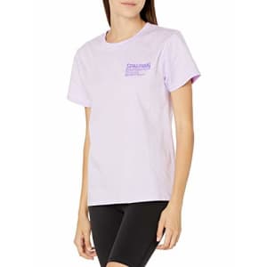 Spalding Women's Activewear Cotton Tee, Blue Lilac, S for $23