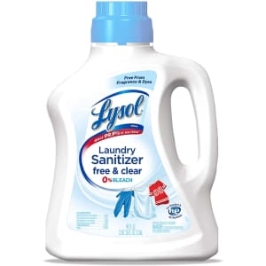 Lysol Laundry Sanitizer Additive Free & Clear 90-Oz. Bottle for $10 Lysol Laundry Sanitizer Additive Free & Clear 90-Oz. Bottle for $10