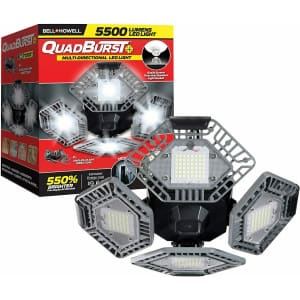 Bell & Howell Quadburst 5500 Lumens Garage Light for $35 Bell & Howell Quadburst 5500 Lumens Garage Light for $35