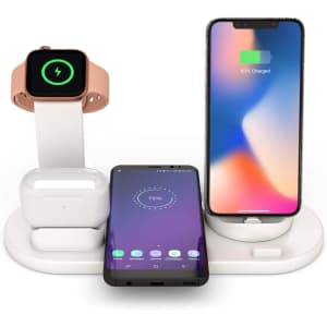 Decdeal 4-in-1 Qi--Certified Wireless Charging Station for $17 Decdeal 4-in-1 Qi--Certified Wireless Charging Station for $17