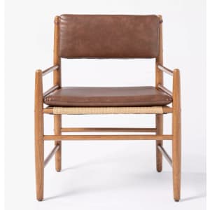 Threshold designed with Studio McGee Layton Faux Leather Accent Chair for $125