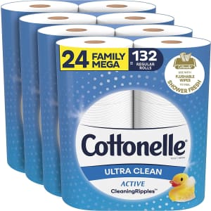 Cottonelle Ultra CleanCare Soft Toilet Paper 24-Pack for $26