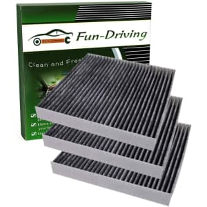 Fun Driving Cabin Air Filter 3-Pack for Toyota/Lexus/Land Rover/Pontiac for $11 Fun Driving Cabin Air Filter 3-Pack for Toyota/Lexus/Land Rover/Pontiac for $11