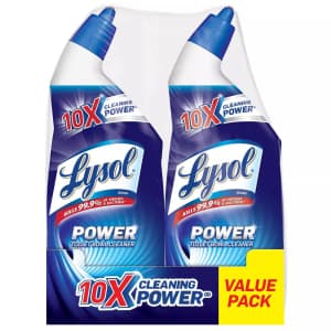 Lysol Power 24-oz. Toilet Bowl Cleaner 2-Pack for $8