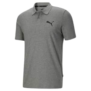 PUMA Men's Essentials Jersey Polo for $12