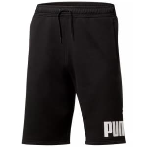 PUMA Men's Logo Fleece Shorts (XXL only) for $8