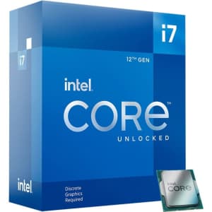 Intel Core i7-12700KF 12-Core Desktop Processor for $350