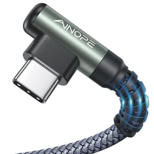 Ainope 6.6-Foot USB-A to USB-C Cable 2-Pack for $9 Ainope 6.6-Foot USB-A to USB-C Cable 2-Pack for $9